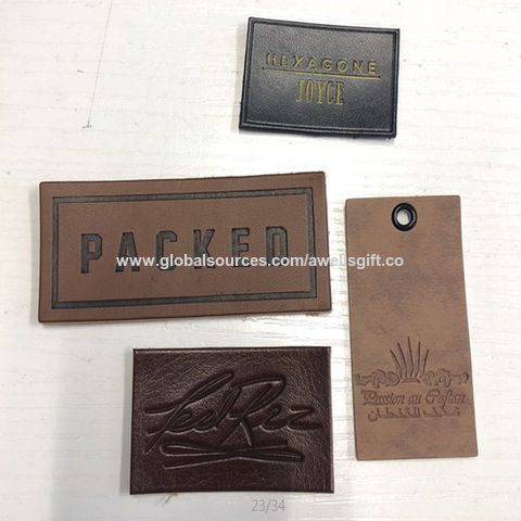 Custom Leather Patches & Name Tags for Hats - Custom Leather
