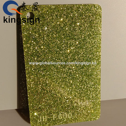 Buy Wholesale China Kingsign® 3mm Laser Cutting Colorful Glitter Cast  Acrylic Sheet Plexiglass Pmma Plastic Panel Board & Glitter Plexiglass  Sheet at USD 12