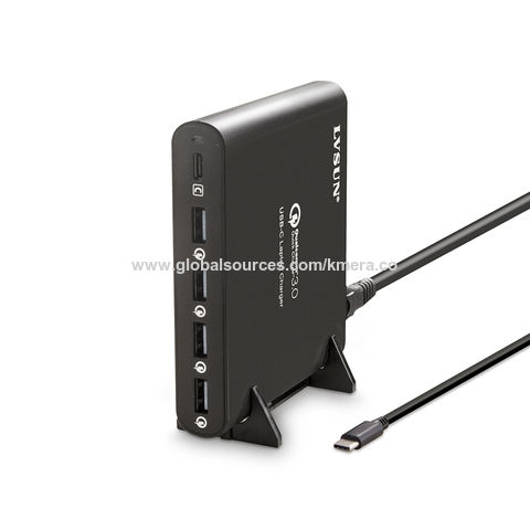  Cargador USB C de 100 W, adaptador de corriente alterna de 20 V  5 A, cargador rápido USB-C GaN, compatible con MacBook Pro/Air, Chromebook,  Lenovo, Dell, HP, Asus, Huawei, Samsung, Switch