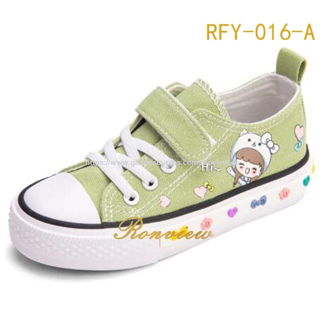 Chaussures vulcanisées pour enfants, version coréenne, chaussures de sport décontractées polyvalentes pour étudiants, chaussures d'école for sale at factory direct price