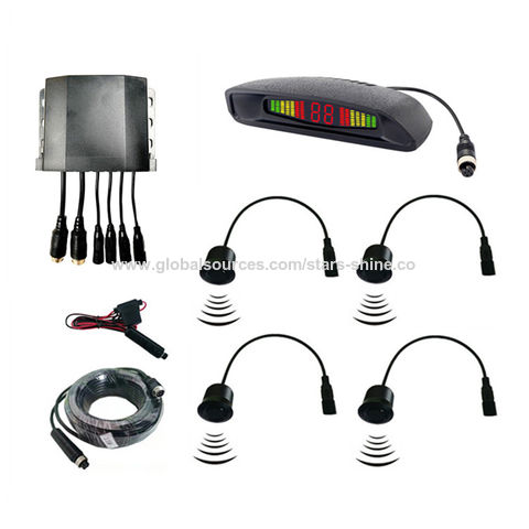 Parking Sensor Auto Parktronic Kit LED Display Auto Radar with 4Sensors  Reverse 