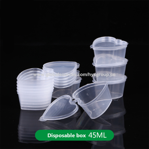 Buy Wholesale China 10pcs Disposable Plastic Takeaway Love Shape