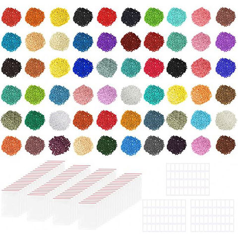 Buy Wholesale China 60000 Pcs 60 Colors Diamond Painting Supplies 2.8mm  Replacement Round Diamonds & Replacement Diamond Beads at USD 2.9