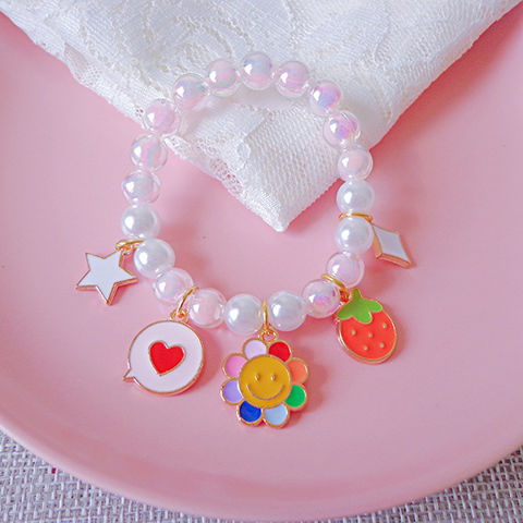 Buy Wholesale China Children's Beaded Bracelet Girls Princess Pearl  Bracelet Cute Cartoon Bracelet Accessories & Children's Beaded Bracelet at  USD 1.46