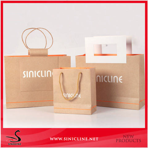 Buy Wholesale China Custom Size Logo Eco Friendly Kraft Shopping ...