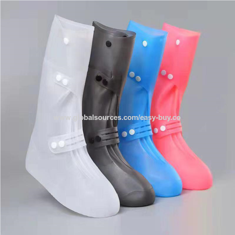 Blanc M - Couvre-chaussures de moto en PVC pour hommes et femmes