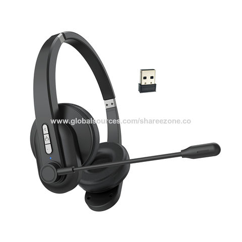 Casque filaire USB avec microphone antibruit sur l'oreille casque d' ordinateur centre d'appel contrôle des écouteurs haut-parleur micro muet  bandeau réglable 