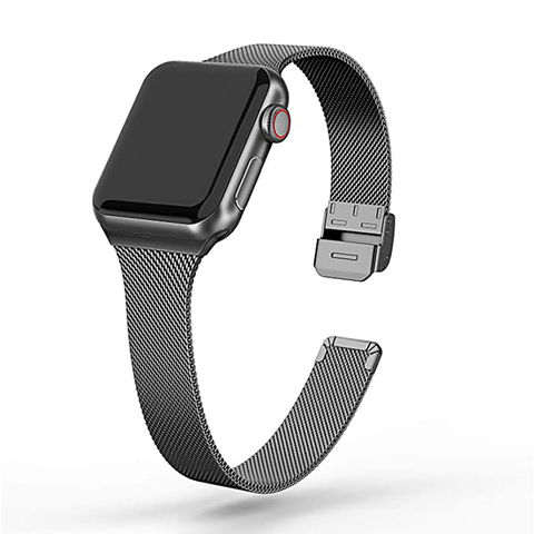 Suitable For Apple Watch Strap Magnetic Metal Milan Applewatch Men And  Women Iwatch1 7/SE Small Waist Slim Type|Watchbands| - AliExpress
