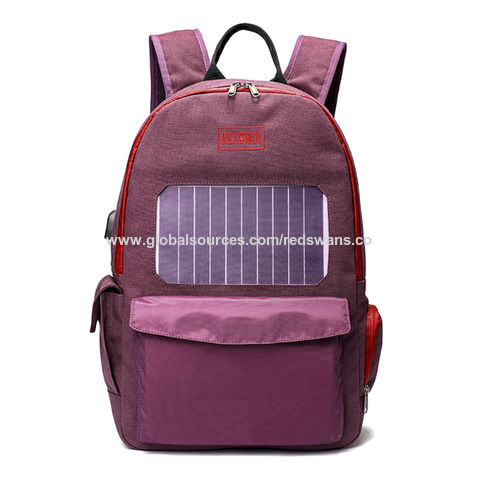 Buy Standard Quality China Wholesale Usb Port 5w Portable Ultra High Power Led Light Silicon Solar Panel Backpack For Cell Phone Camping 41.19 Direct from Factory at Guangzhou Red Swan Leather Product