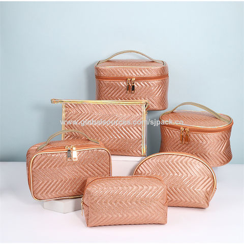 Source BSCI LVMH Large Capacity Woven Pattern Cosmetic Pouch