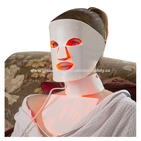 Silicone LED Mask Face Beauty LED Facial Mask Therapy LED Light Mask ...