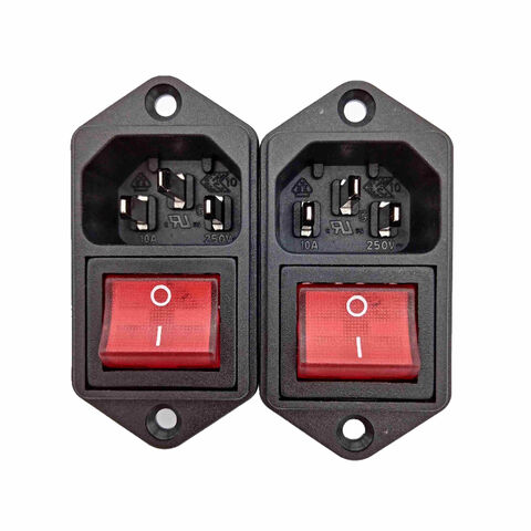 Buy China Wholesale C14 Panel Mount Plug Adapter Ac 250v 10a/15a