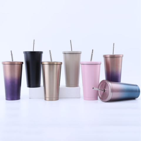Buy Wholesale China Insulated Tumbler Cup With Straw Lid And Flip Lid  Reusable Stainless Steel Water Bottle & Steel Water Bottle at USD 2.95