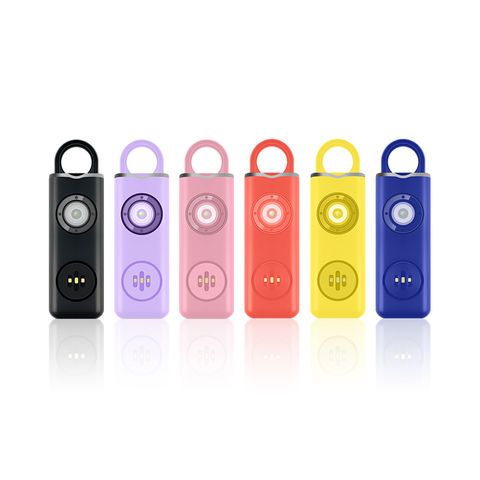 NEW Kids Rechargeable Personal Sound Alarm with Keychain for Women Elderly 