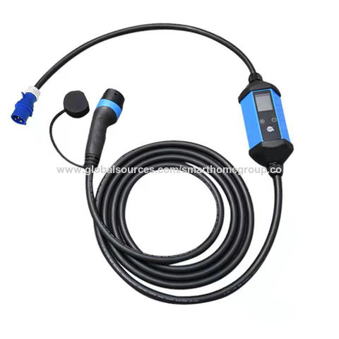 7KW 32A single phase Portable AC EV Charger type 2 for home use, 7KW ...