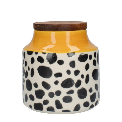 Buy Wholesale China Colorful Polka Dot Ceramic Storage Jar