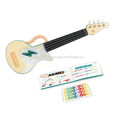  Hape Toy Guitar Wooden Ukulele Instrument for Kids - Green