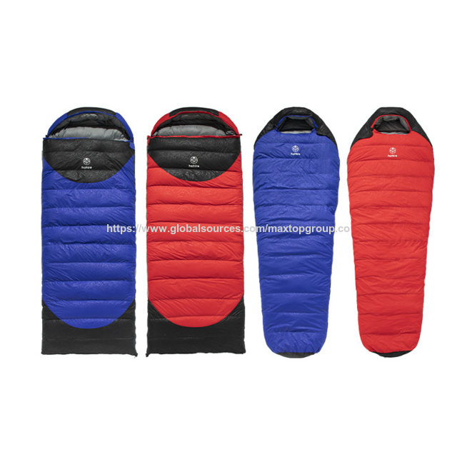 Sac de Couchage Momie Léger en Duvet d'Oie pour Adulte, Idéal pour le Camping et la Randonnée par Temps Froid, Couleur Noire for sale at factory direct price