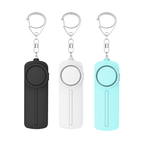 سلسلة مفاتيح LED مع صفارة إنذار للدفاع عن النفس للنساء – جهاز إنذار شخصي for sale at factory direct price