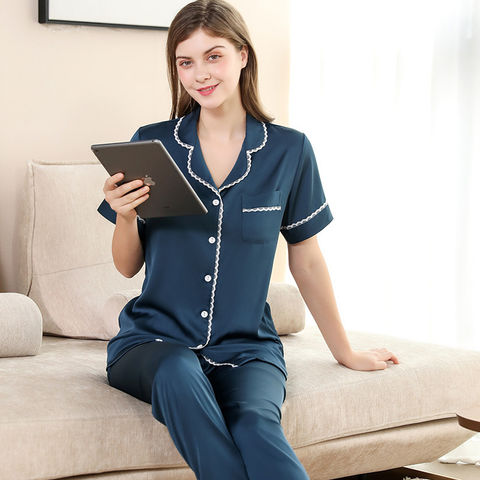 satin pyjamas blank pajamas nightwear 