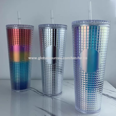 16 oz or 24 oz Grid/Studded Tumbler