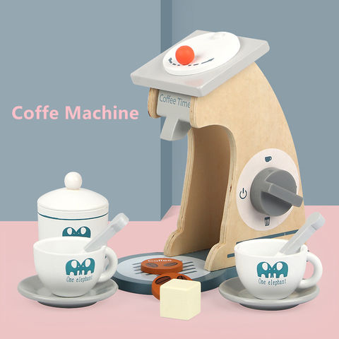 Buy Wholesale China Children Wooden Make-believe Kitchen Coffee Maker  Juicer Microwave Oven Set Wooden Coffee Machine & Coffee Machine at USD  6.65