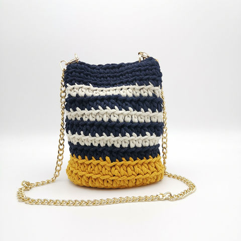 Bag/handmade Bag/hand Woven Bag/crochet Bag/knitted Bag/white 