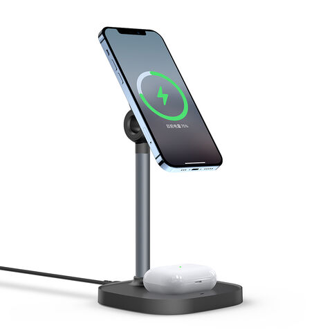 Buy Wholesale China 2-in-1 Magnetic Wireless Charging Stand,15w Fast ...