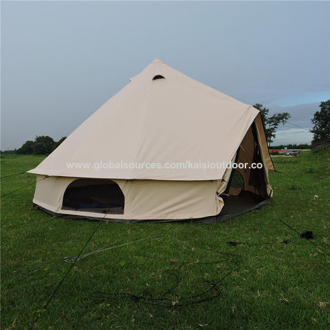 VEVOR Tente cloche en toile 100% coton 5 personnes VEVOR de 9,8 pi de