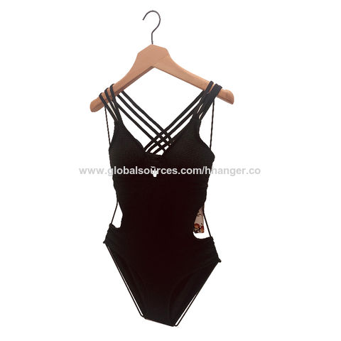 Buy Wholesale China Sexy Solid Color Laser Cut One Piece Bikini