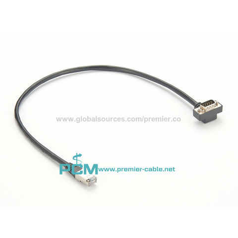 Buy Wholesale China Rj45 To Db9 Rs232 Right Angle Cable & Data Cable ...