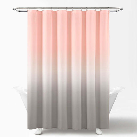 Gradient Bath Curtain With Waterproof, Best Waterproof Fabric Shower Curtain