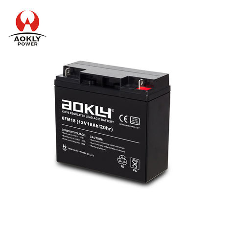 Aokly High Quality Vrla Deepcycle Gel Solar Batteries 6fm18 12v 18ah ...