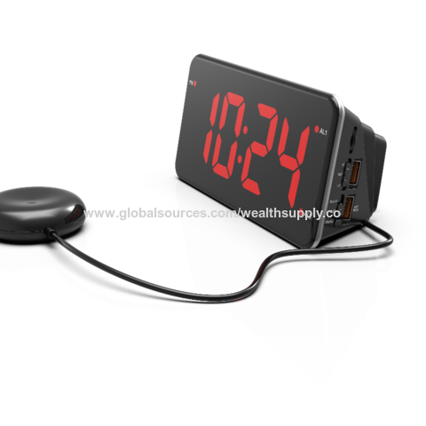 Bed Shaker Vibrating Alarm Clock Deaf, Loud Alarm Clock For Heavy Sleepers