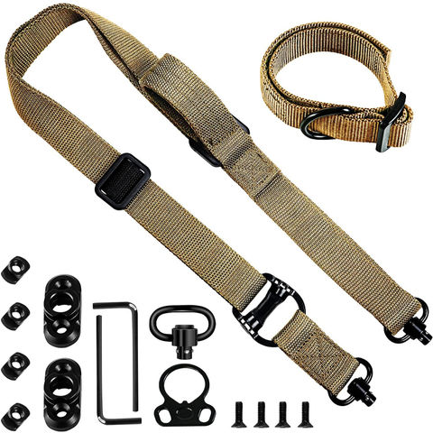 Rifle Accessories BOOSTEADY Two Point Sling With QD Swivel, Gun Sling Sangle Carabine