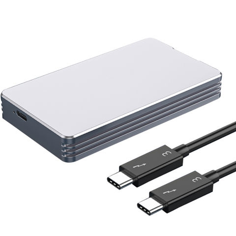 Thunderbolt 4(USB4.0) NVMe M.2 SSD Enclosure PCIe 3.0 Aluminum 