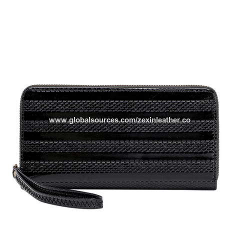 Buy Wholesale China Pu Leather Wallet Lady Money Clip With Card