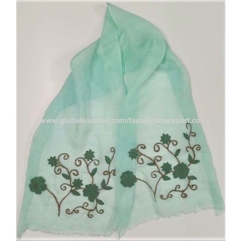 Wholesale Euro Style Letter Printed Silk Scarf Brand Designer