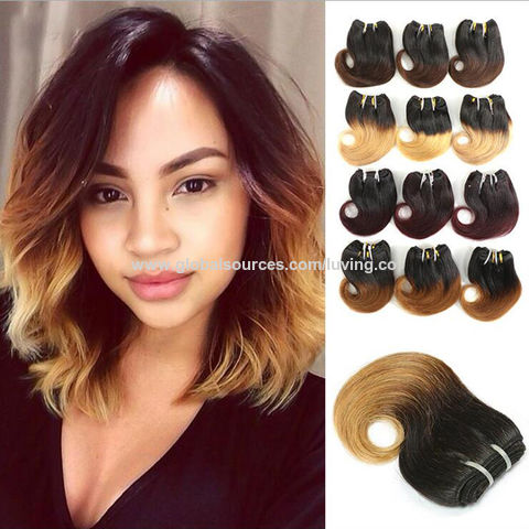 Buy Wholesale China 7a 8a 9a 10a Ombre Colors Brazilian Human Hair Bundles  8inch Virgin Hair Weaves Market South Africa & Human Hair Weaves at USD   | Global Sources