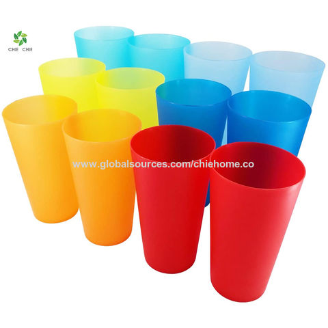 300ml Clear Acrylic Plastic Cup Drinking Glass Tumbler Reusable Unbreakable