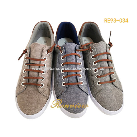 Chaussures vulcanisées pour hommes, style simple, chaussures vulcanisées à lacets personnalisées, chaussures en toile