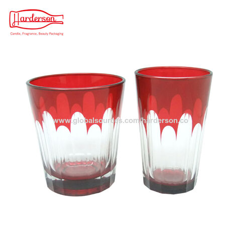 12 Vasos De Vidrio Elegantes Vidrio De Color 380 Ml 12 Oz