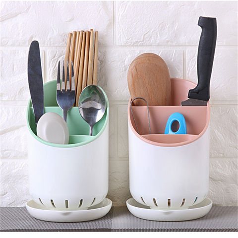 Detachable Kitchen Plastic Cutlery Kitchen Utensil Organizer Draining ...