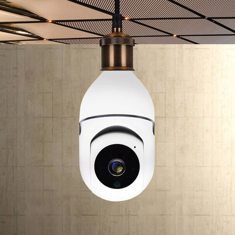 Ampoule sans fil panoramique caméra de surveillance IP 2MP Mémoire  Non-inclus