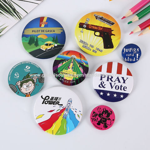 Buy Wholesale China 32mm 44mm 58 Mm Round Blank Button Badge Maker