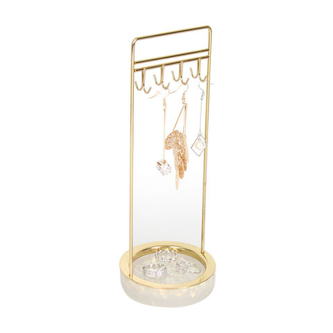 Buy Wholesale China Jinn Home Gold Metal Jewelry Display Rack With ...