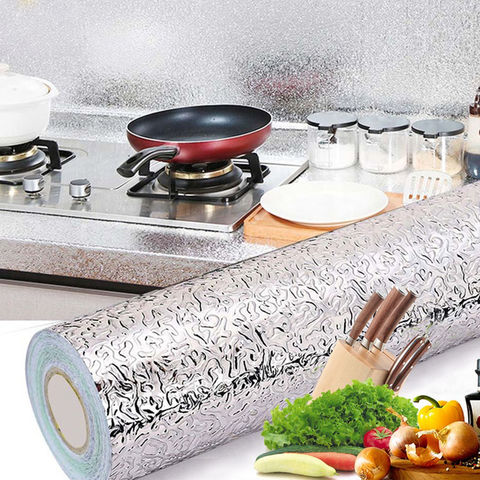 Buy Wholesale China Waterproof Adhesive Wall Kitchen Wallpaper Sticker For  Kitchen & Pvc Wallpaper | Global Sources