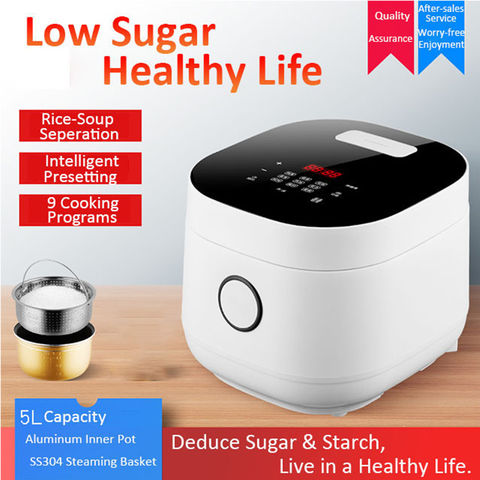 Steam Low-sugar Rice Cooker Digital Timer Control Multifunctional