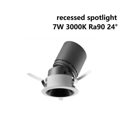 Foco empotrable LED 7W 3000K Ra90 24° - Iluminación LED comercial de alta calidad