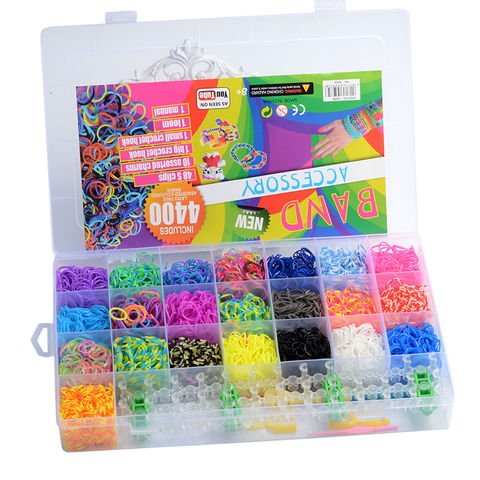 Buy Standard Quality China Wholesale 2014 New Item Rubber Loom Bands Diy  Bracelet Making In Plastic Box Cheap Rainbow Loom Rubber Bands $3 Direct  from Factory at Red leaf Electronic Co.,ltd
